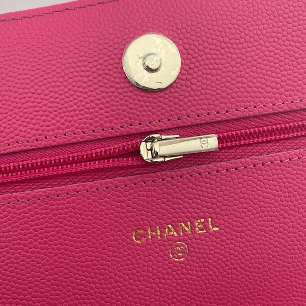 Authentic Chanel woc caviar pink bag - Picture 9 of 14
